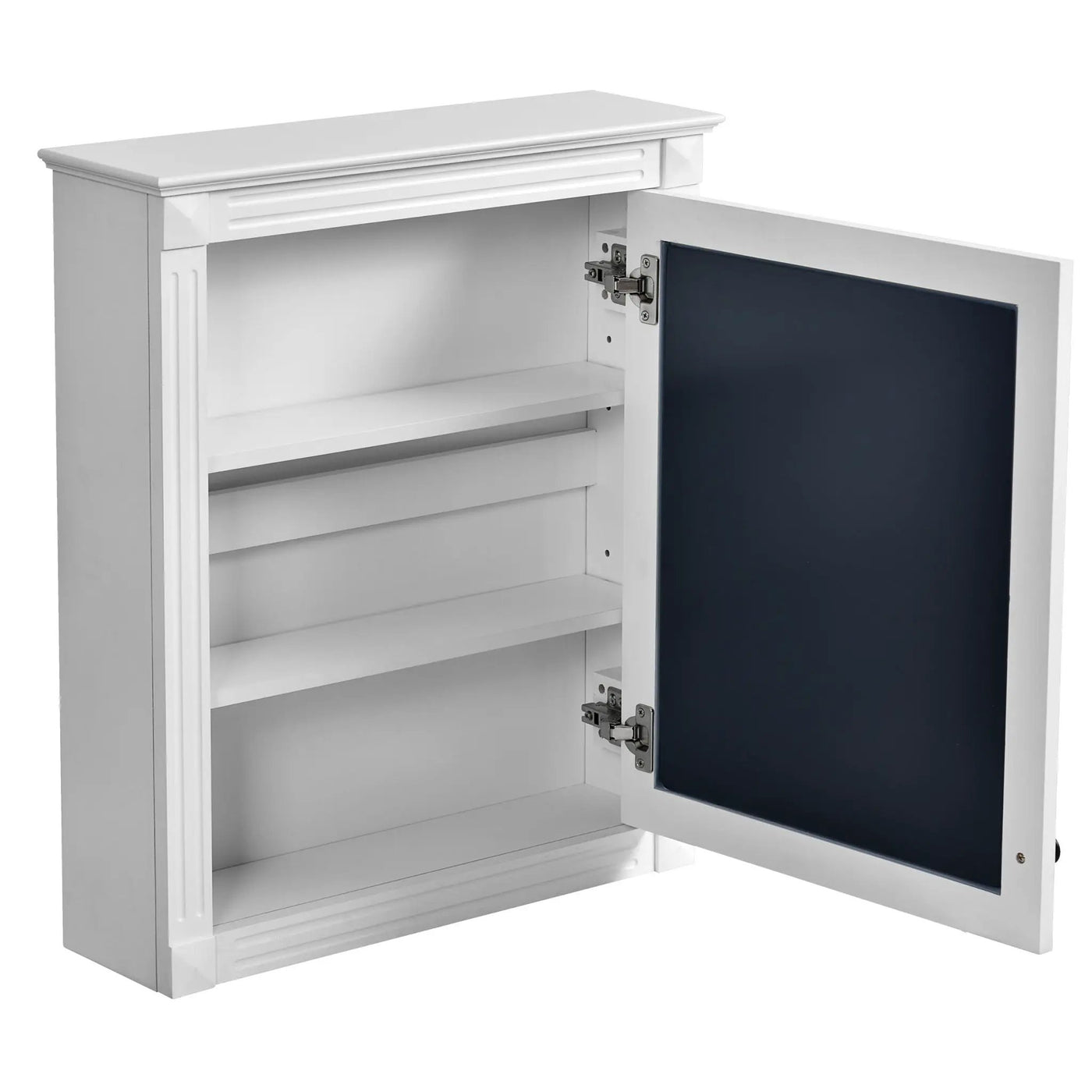 Wall Mounted Bathroom Storage Cabinet With Mirror, Medicine Cabinet With Height Adjustable Shelf by HouseOfZazla