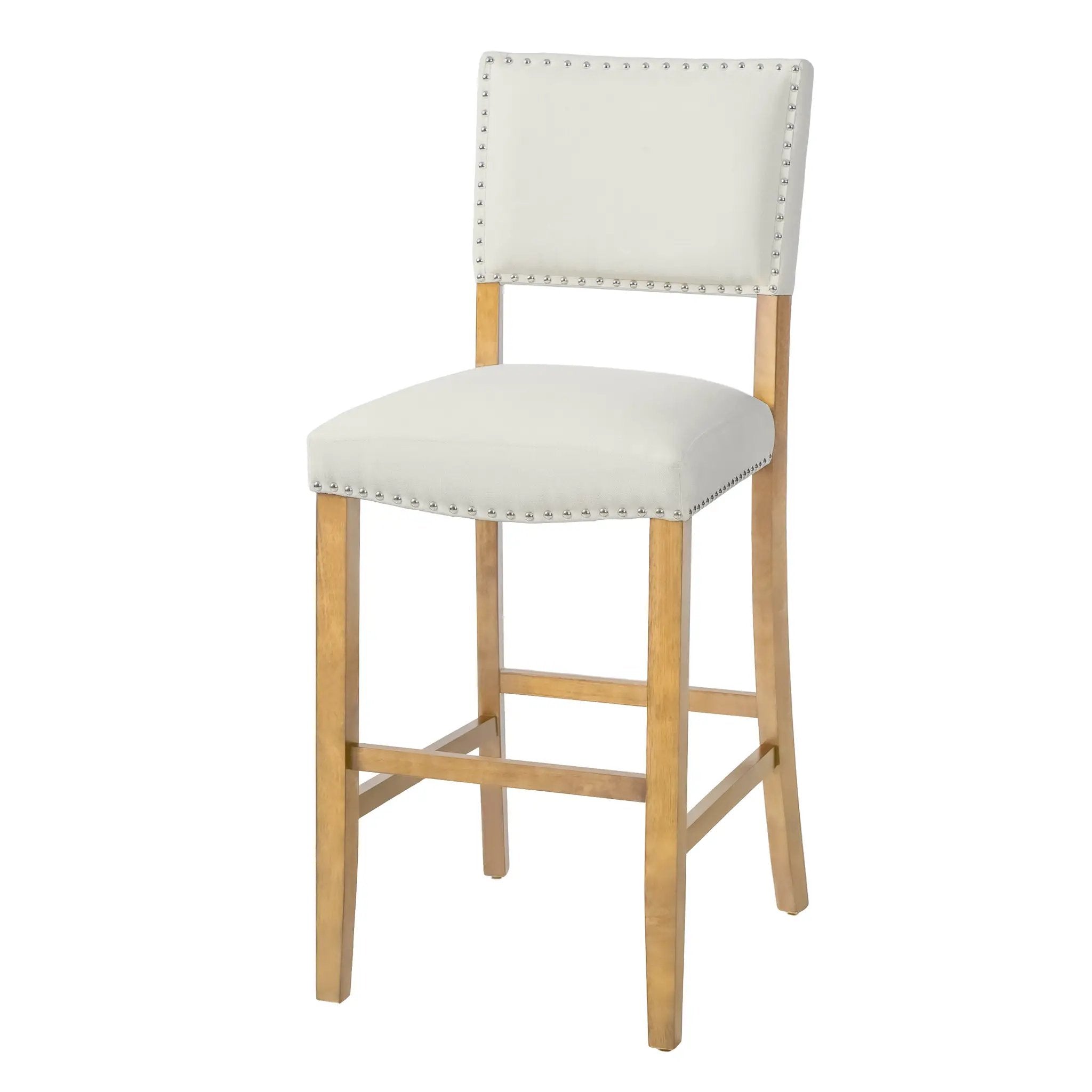Barstools With Rivet Decoration - Set of 2 by HouseOfZazla