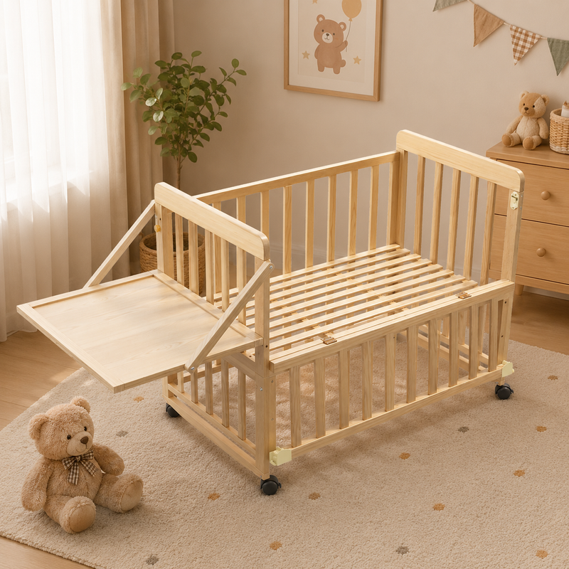 Solid Wood Baby Bassinet by HouseOfZazla