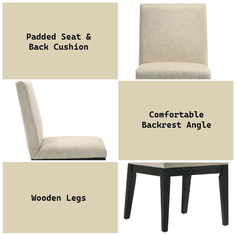Froja - Side Chair (Set of 2) - Beige by Unique Piece Furniture