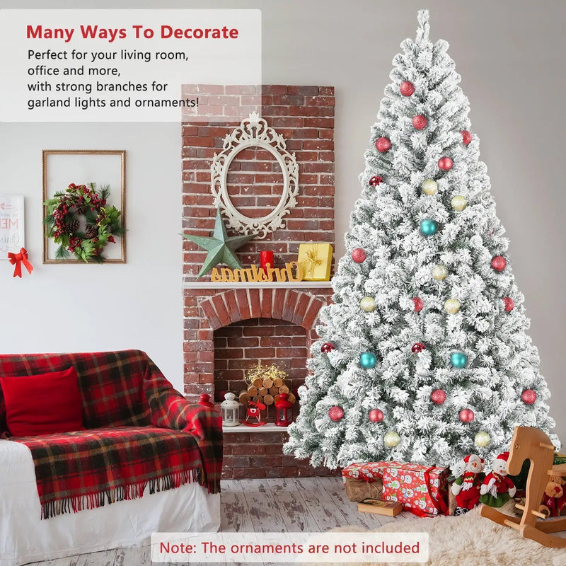 4FT Flocked Christmas Tree with 233 Tips by HouseOfZazla