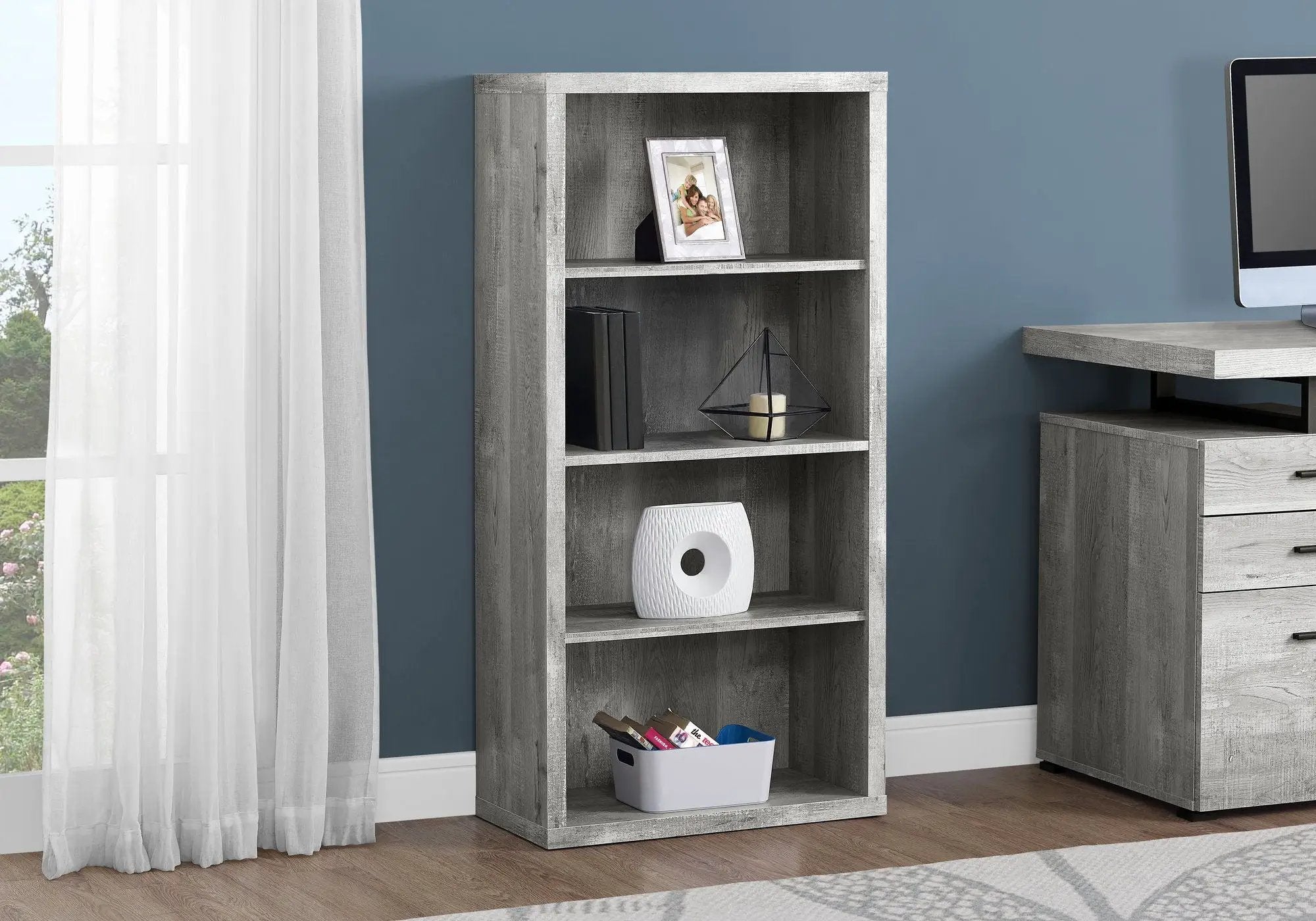 5 Tier For Office Bookshelf, Bookcase, Etagere, Contemporary & Modern by Unique Piece Furniture