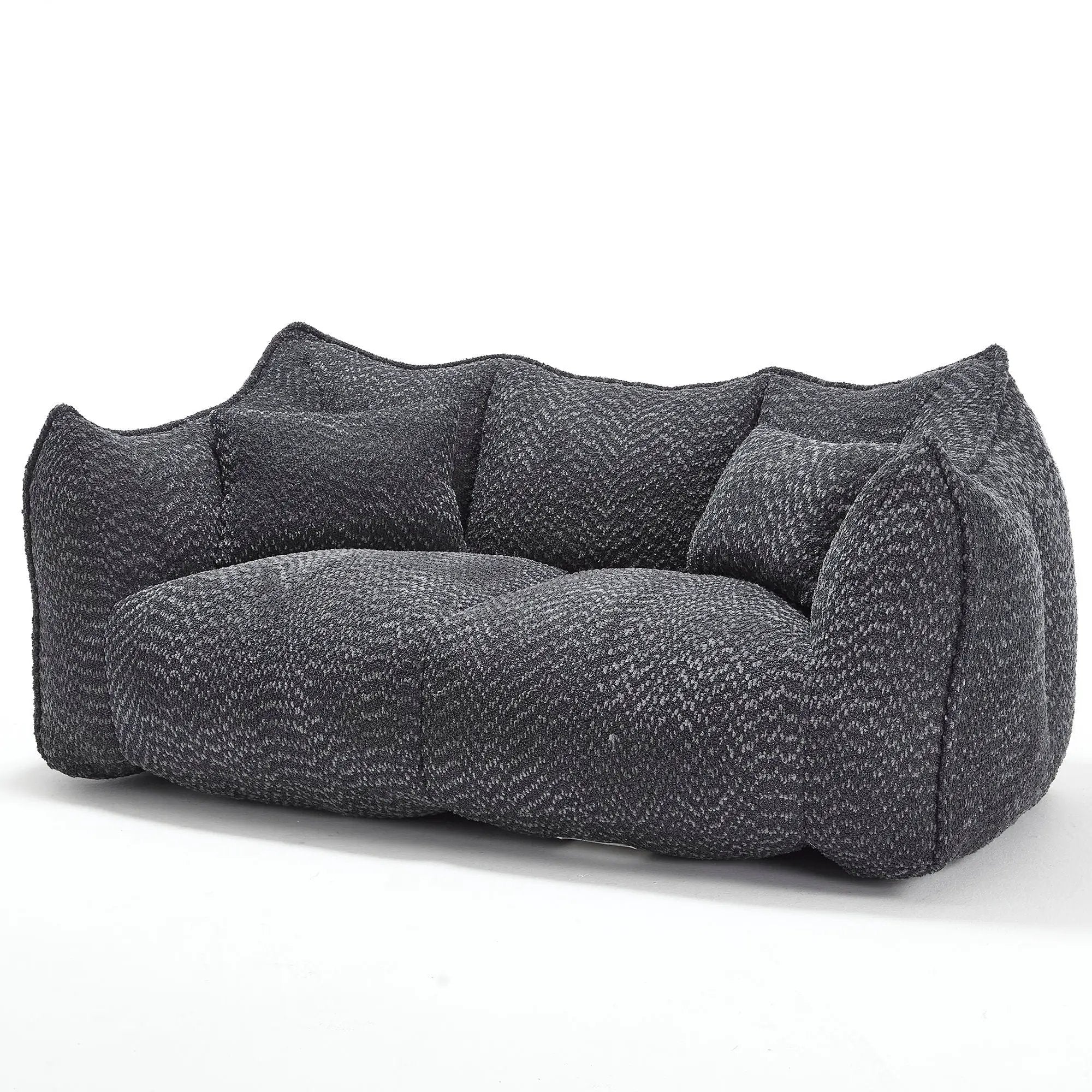 Comfortable Dual Beanbag Chair With High Resilience Foam Core For 2 People by HouseOfZazla
