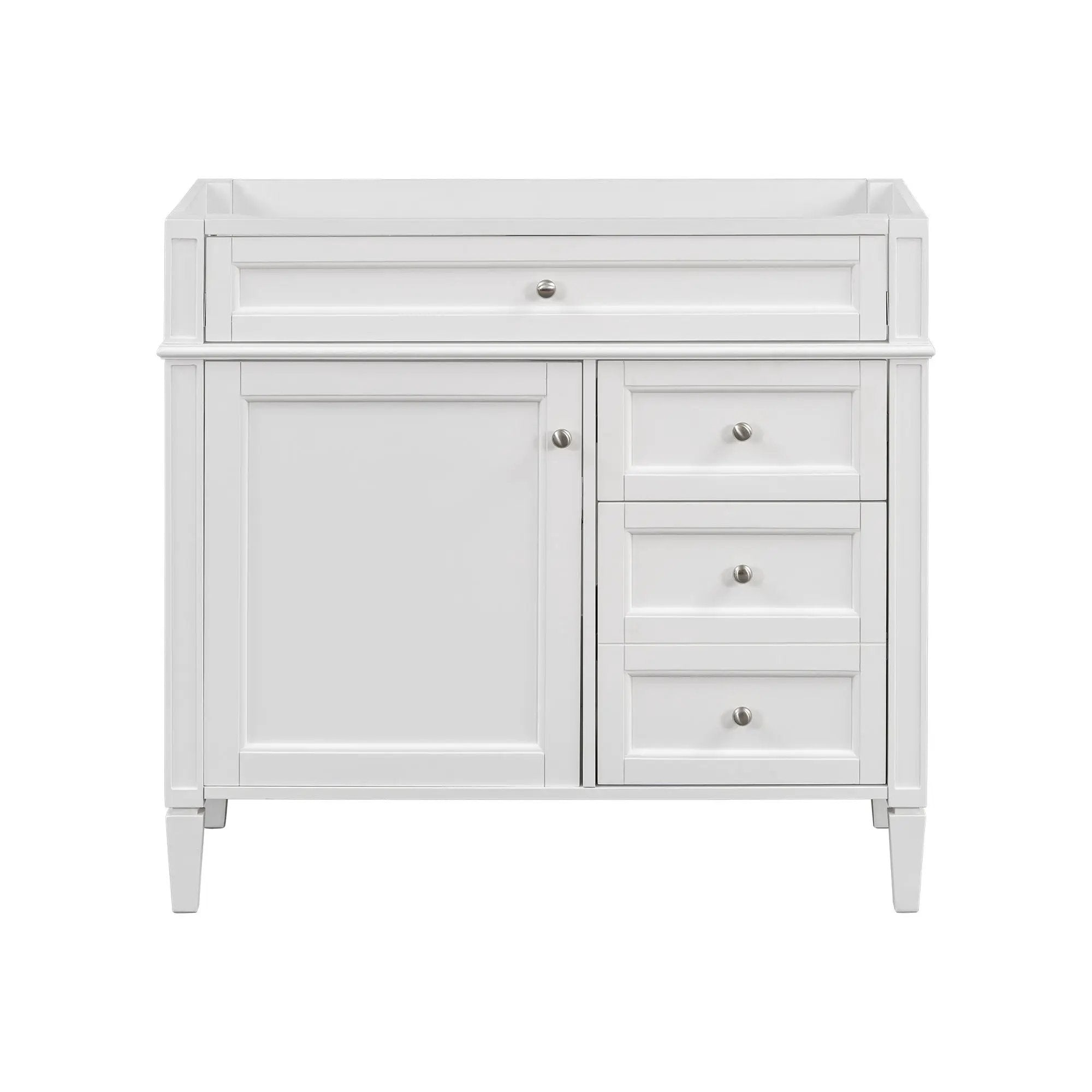 Bathroom Vanity With 2 Drawers And Tip-Out Drawer, Storage Cabinet by Unique Piece Furniture