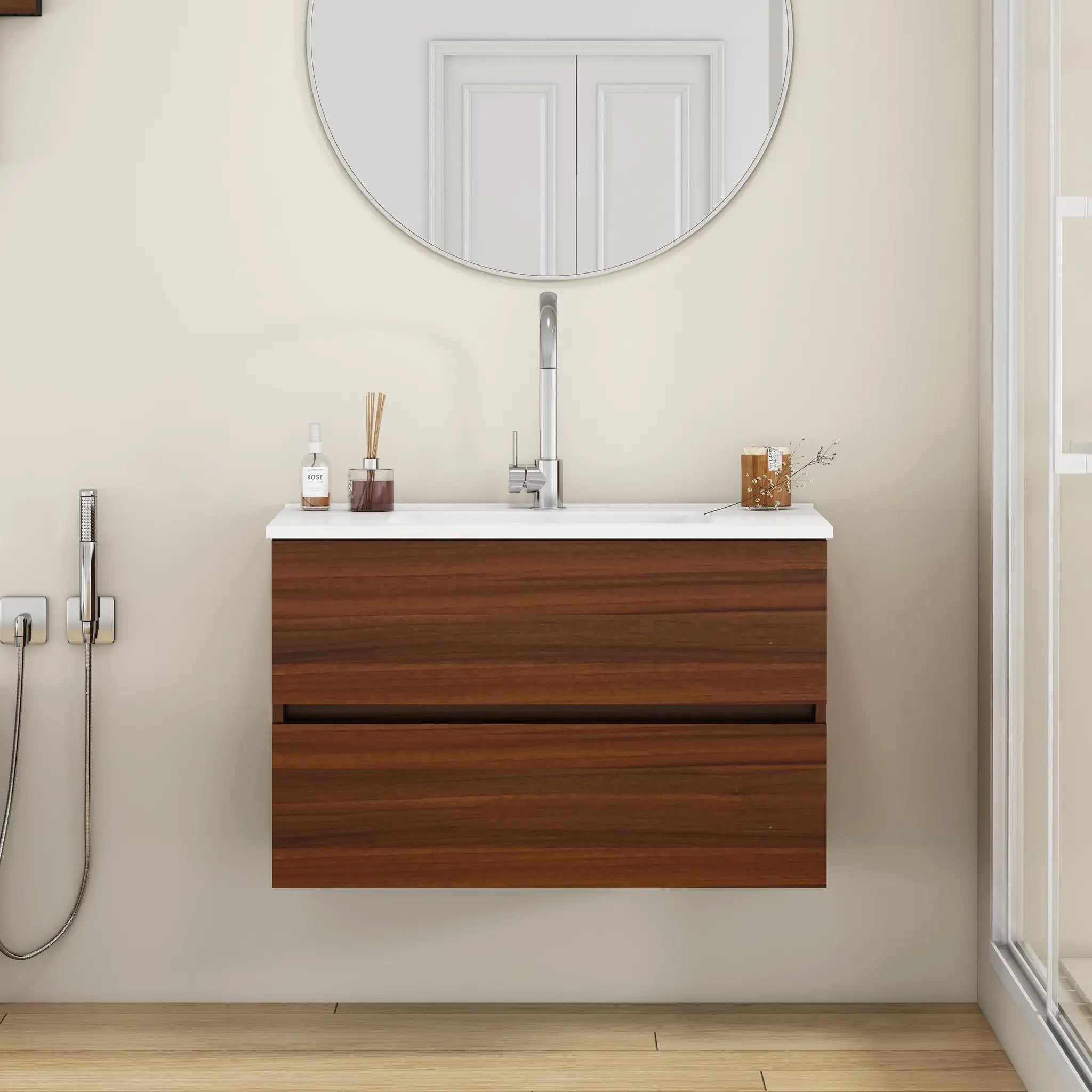 32-Inch Wall-Mounted Bathroom Vanity by HouseOfZazla