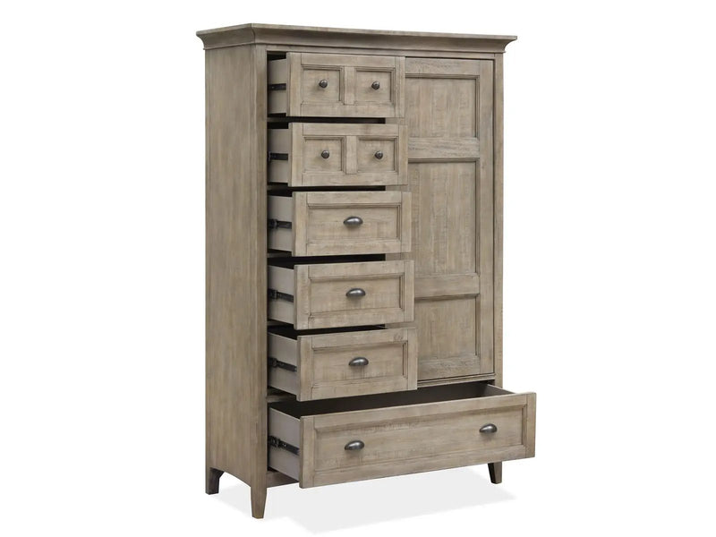 Paxton Place - Wood Door Chest - Dove Tail Gray by Unique Piece Furniture