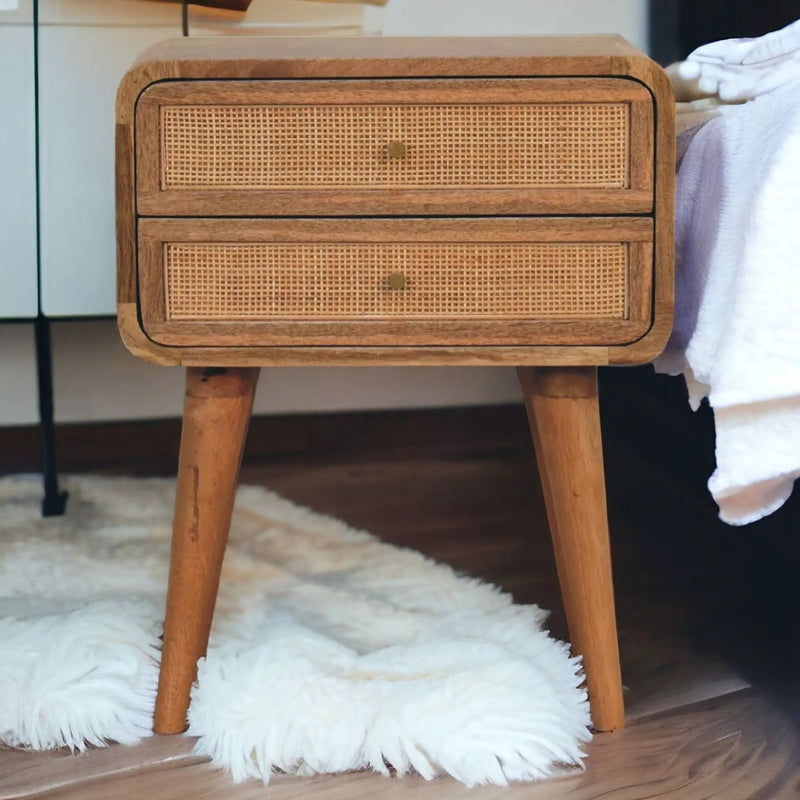 Close Knit 2 Drawer Nightstand - Oak by HouseOfZazla