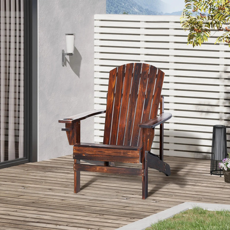 Outsunny Wooden Adirondack Chair by HouseOfZazla