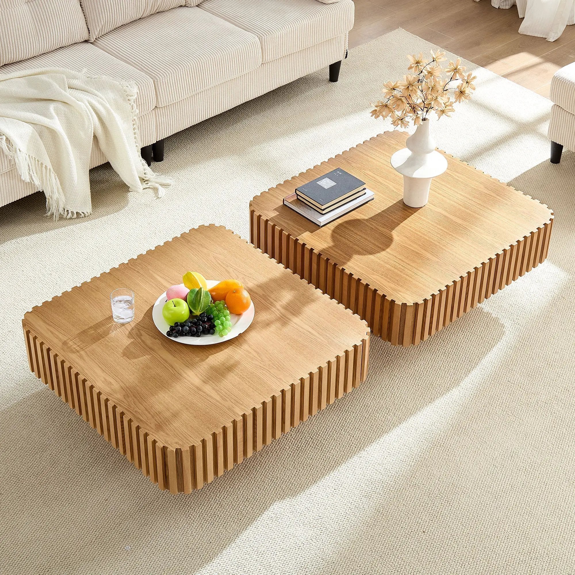 Modern Handcraft Drum Coffee Table by HouseOfZazla