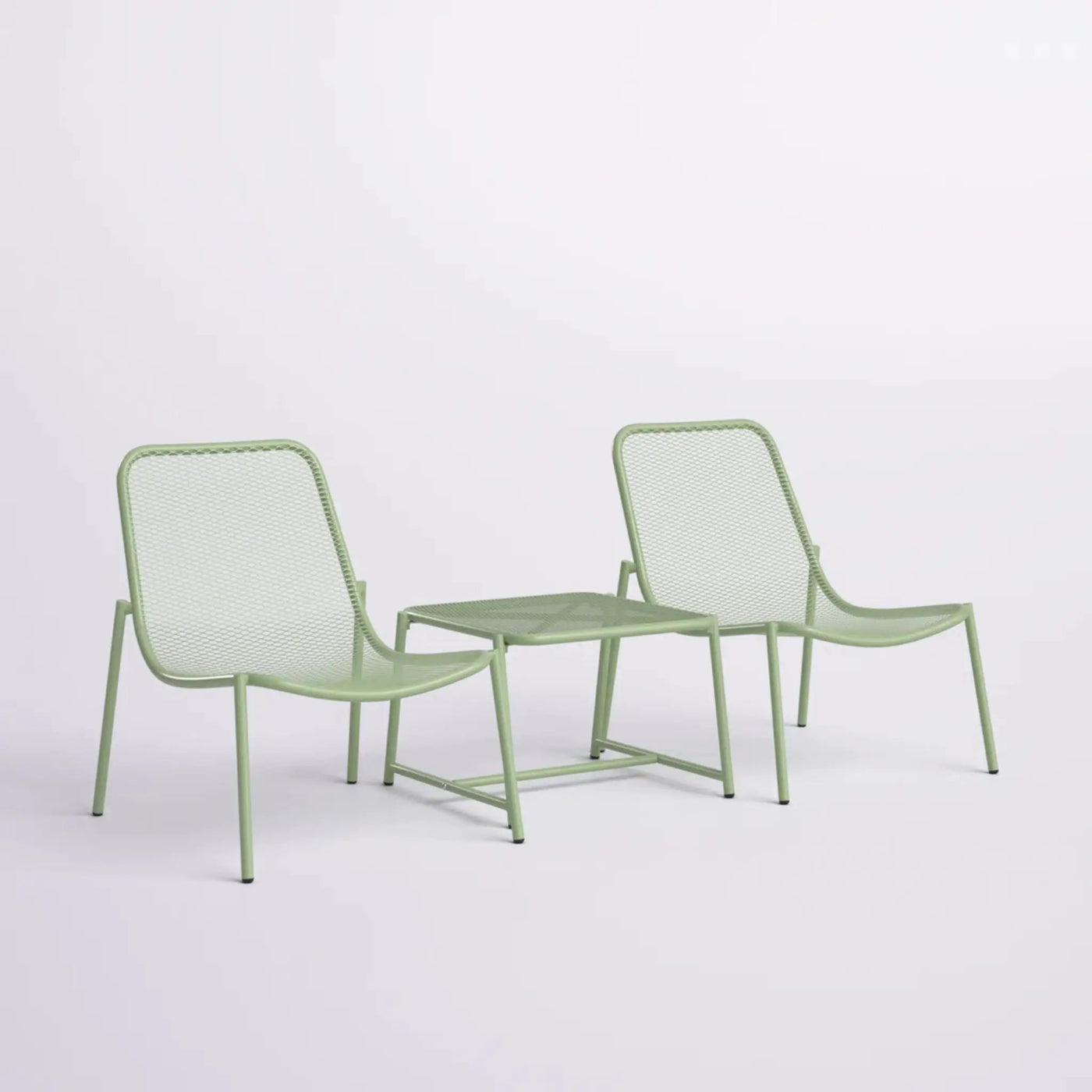 Kincaid Outdoor 3-Piece Conversation Set with Iron Frame by HouseOfZazla