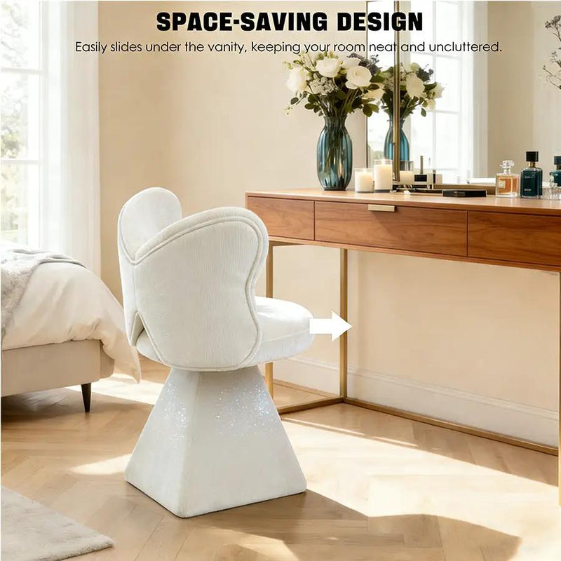 Vanity Chair with Butterfly Back by HouseOfZazla