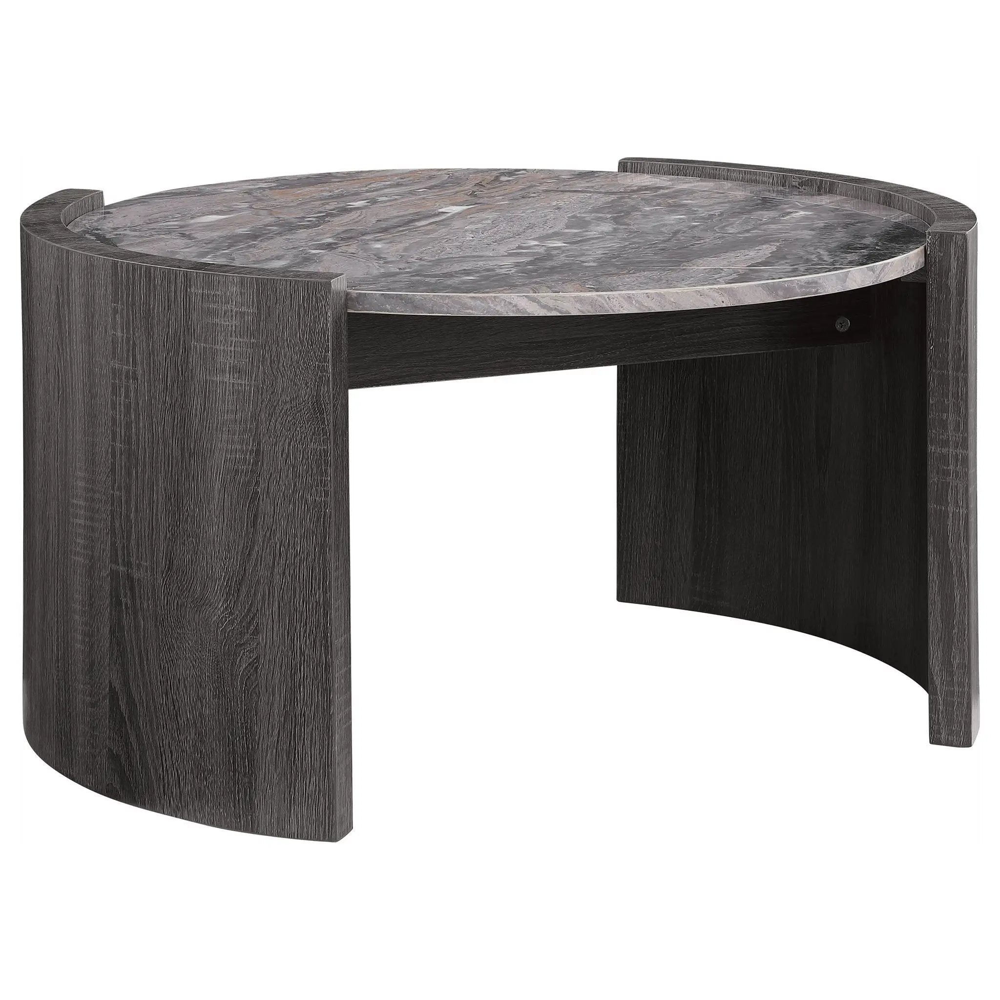 Zende - 2 Piece Coffee And End Table Set - Gray by HouseOfZazla