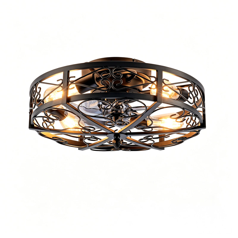 20" Mounting Type Ceiling Fan with Reversible Motor and Remote Control by HouseOfZazla