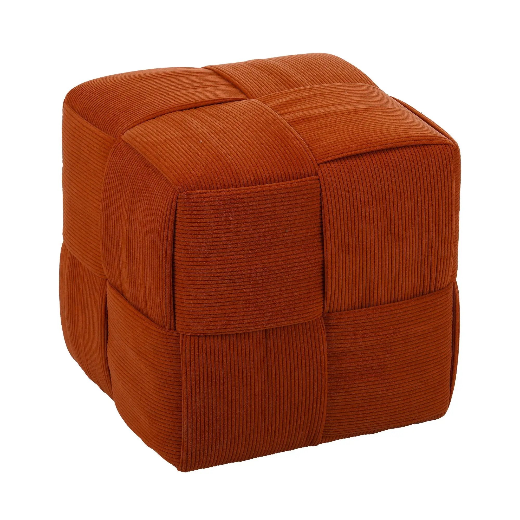 Modern Ottoman Foot Rest With Woven Design by Unique Piece Furniture