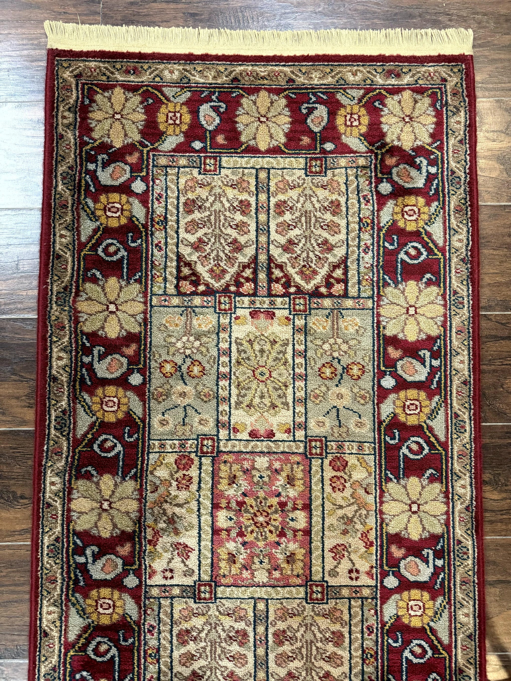 Karastan Runner Rug 2.6 x 8.6, Antique Legends Bakhtiari 2200, Vintage Wool Karastan Runner Rug, Panel Design by Jewel Rugs