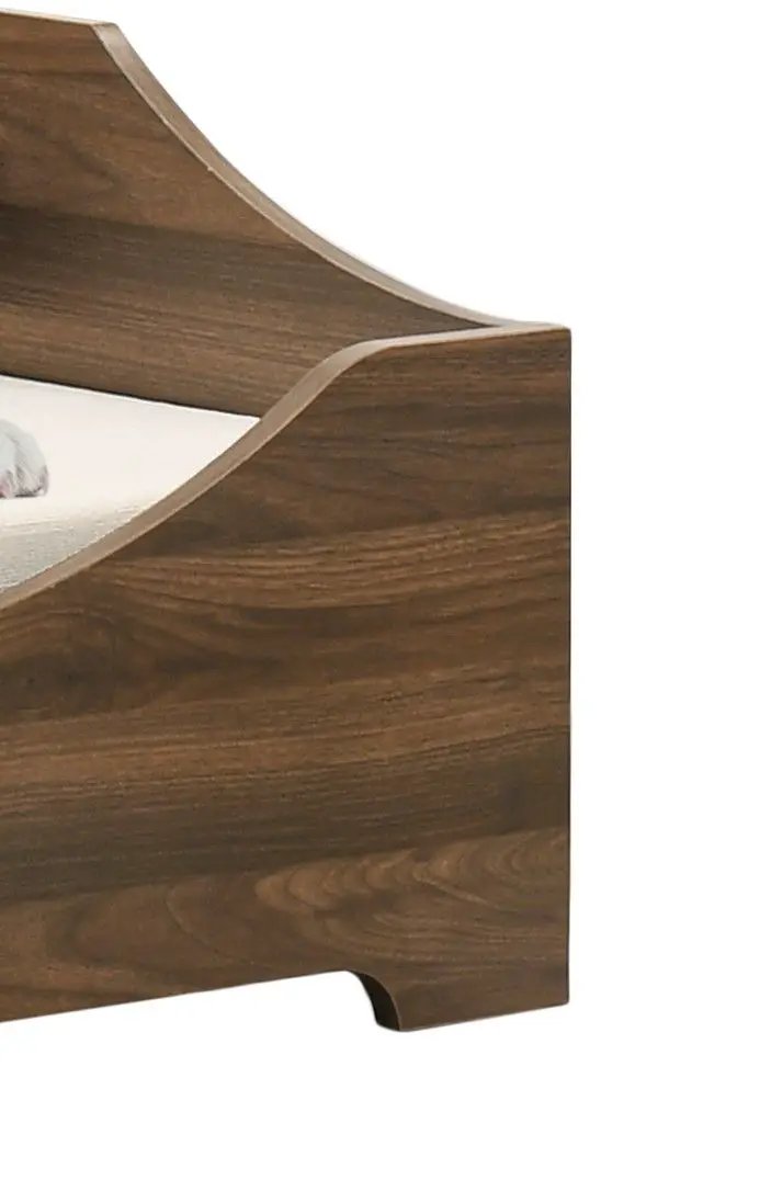 Gibson - Alder Wood Finish Comfy Pet Bed With Cushion - Brown by HouseOfZazla