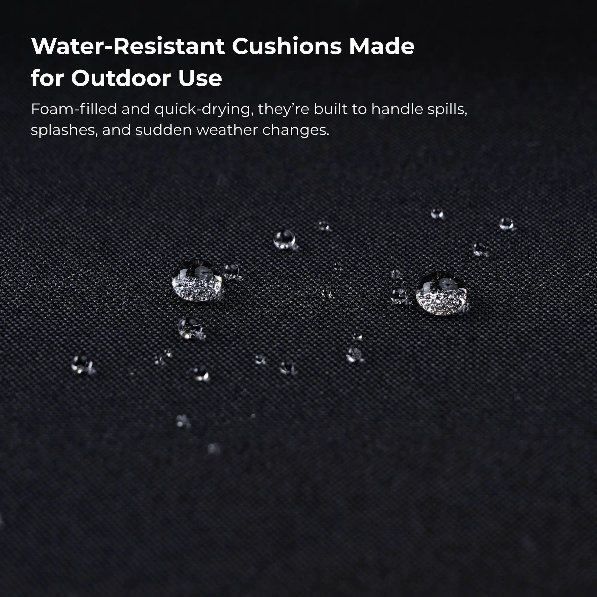 4 Piece Patio Furniture Set With Acacia Wood Table Top And Cushions by Unique Piece Furniture