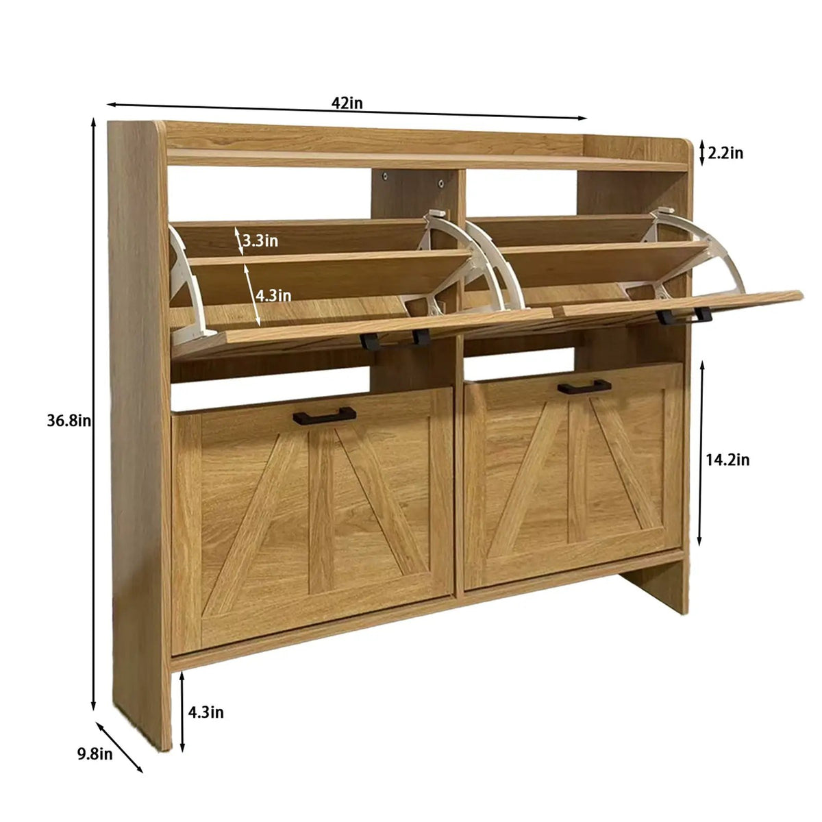Farmhouse Style Shoe Cabinet by HouseOfZazla