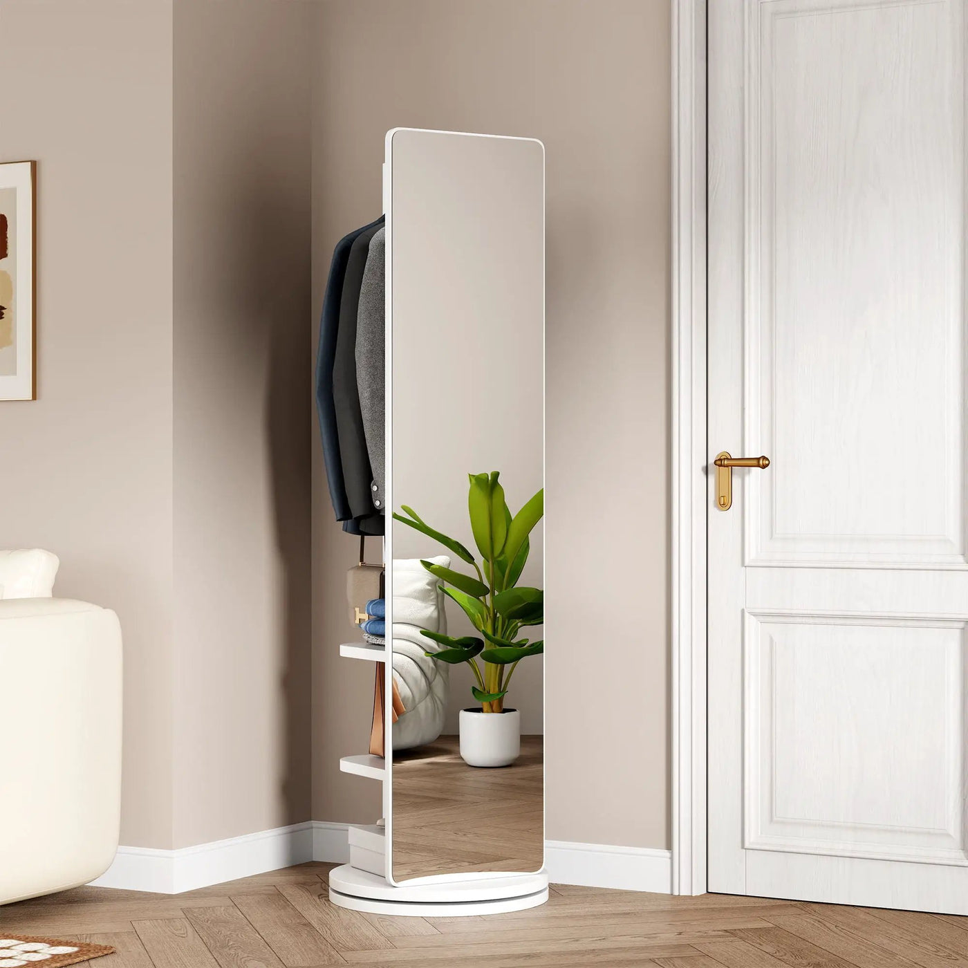 3 In 1 Multifunctional Full Length Clothing Mirror by Unique Piece Furniture