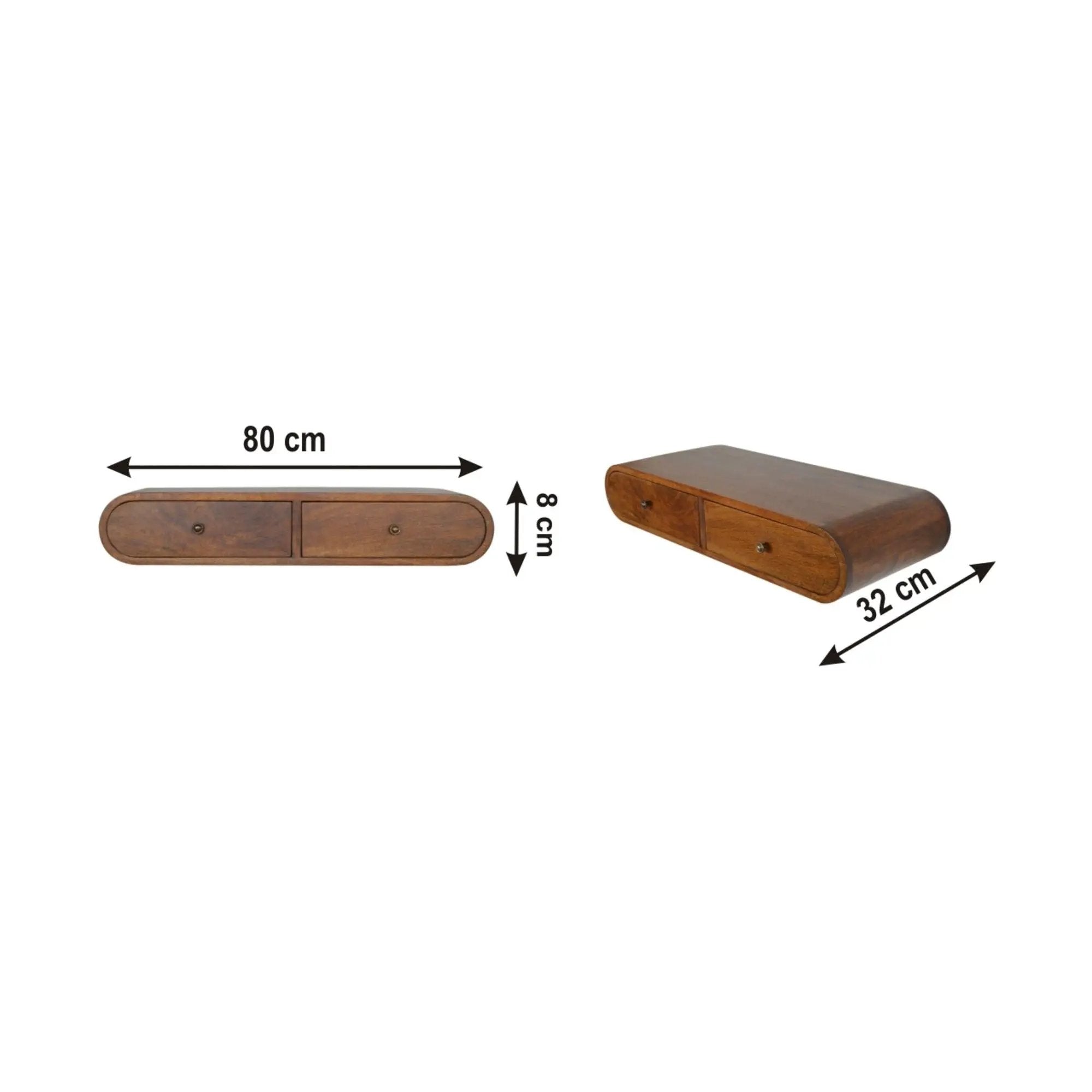 London - Floating Console - Chestnut by HouseOfZazla