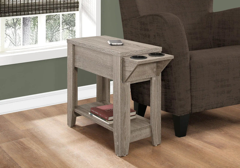 Accent Side Table, Storage, Lamp, Transitional Space-Saving Design by Unique Piece Furniture