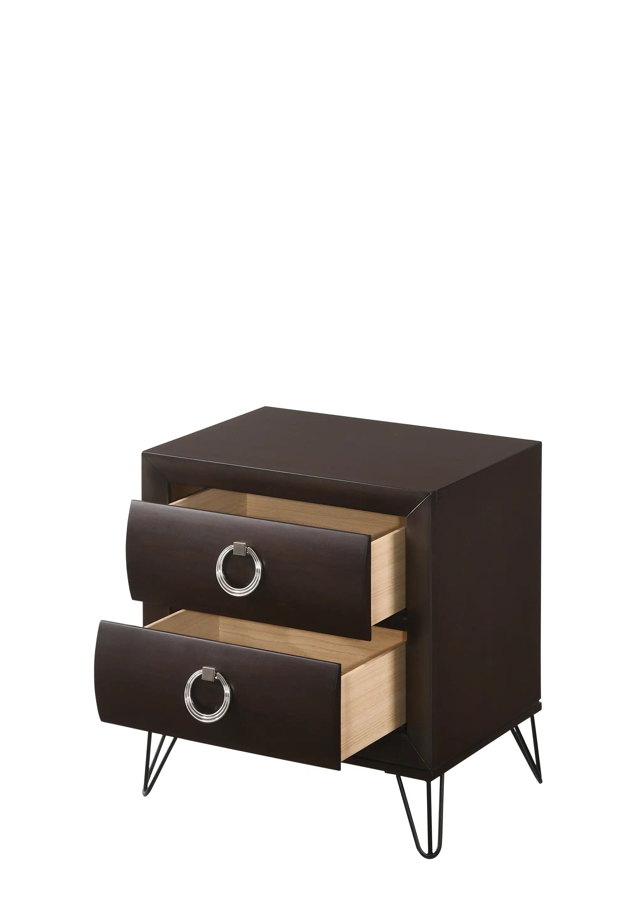 Tablita Dark Merlot Finish Nightstand by HouseOfZazla