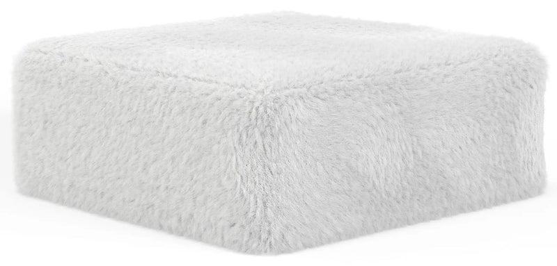 Snowball - Cocktail Ottoman - White by Unique Piece Furniture