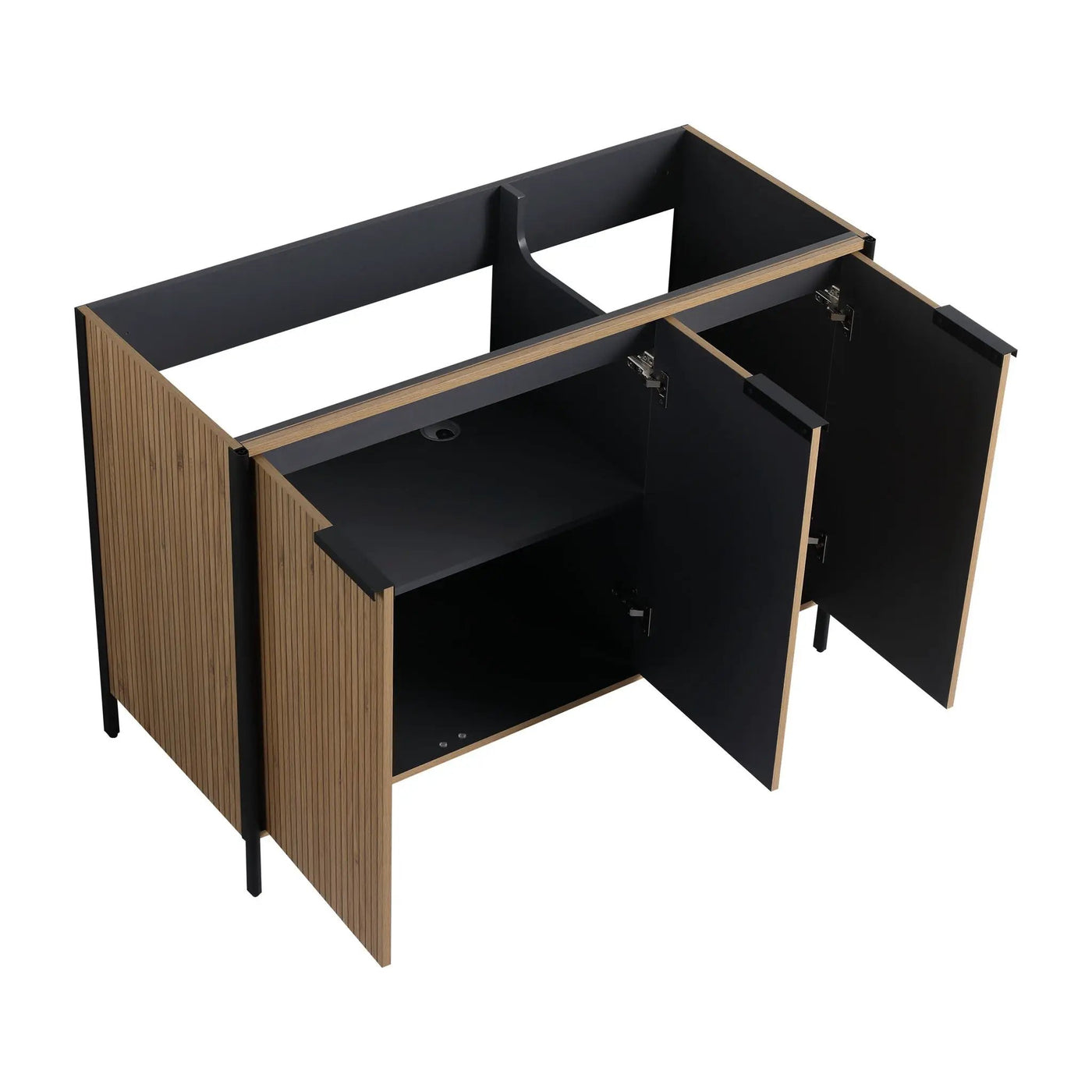 Contemporary Freestanding Bathroom Vanity With Adjustable Shelves by Unique Piece Furniture