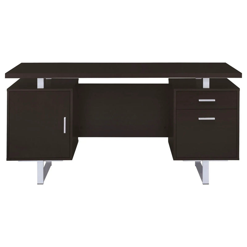 Lawtey 60-inch 2-drawer Office Computer Desk Cappuccino by Unique Piece Furniture