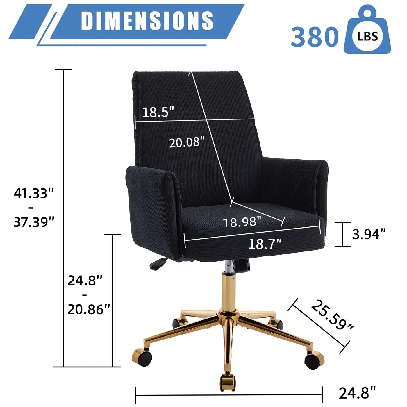 Ergonomic Mid Back Office Chair by HouseOfZazla