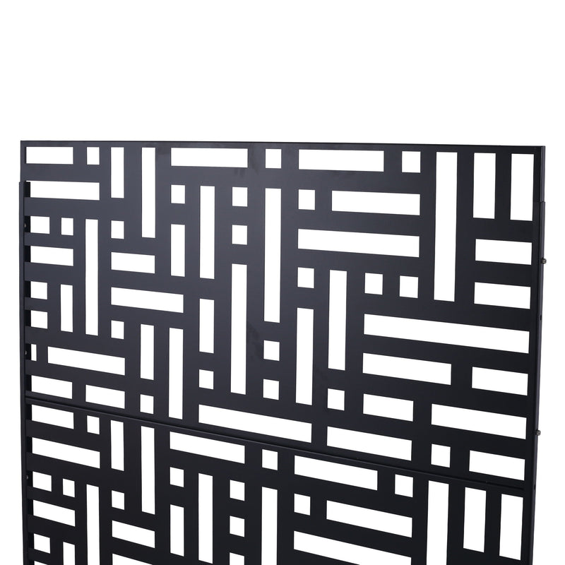 Decorative Freestanding Metal Privacy Screen For Indoor & Outdoor Use by HouseOfZazla