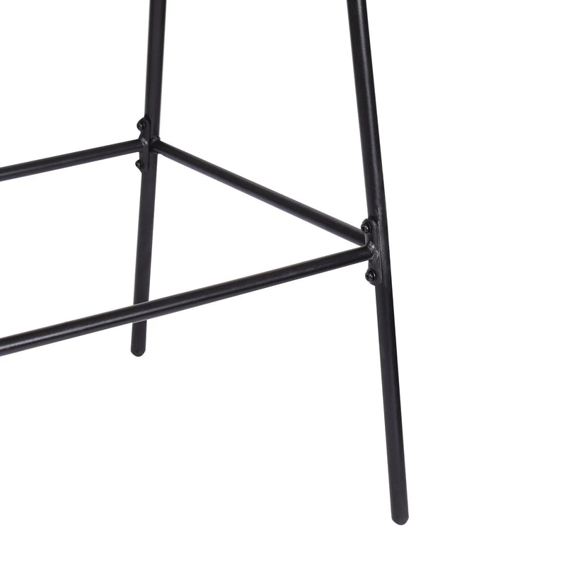 Ladd Outdoor Metal Wicker Barstool Set of 2 by HouseOfZazla