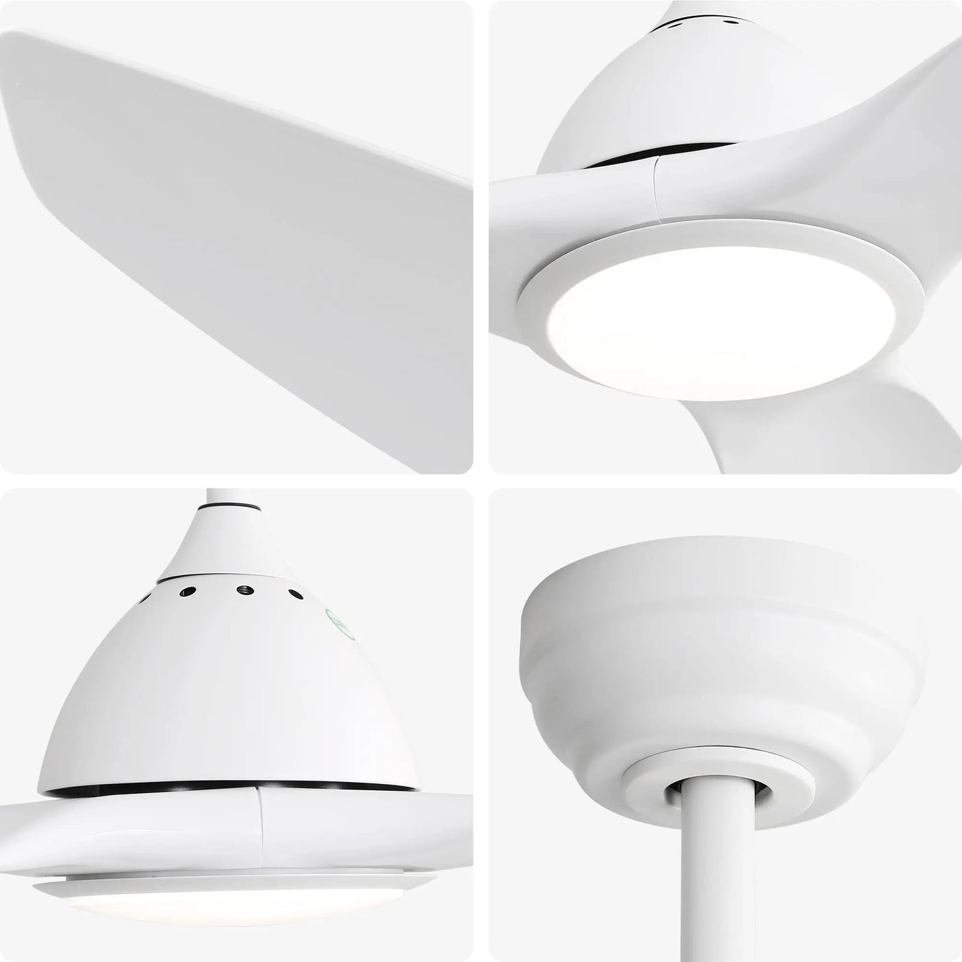 Bredoom Ceiling Fan With Remote Control And LED Light, Blades, Reversible DC Motor For Indoor / Outdoor Use by Unique Piece Furniture