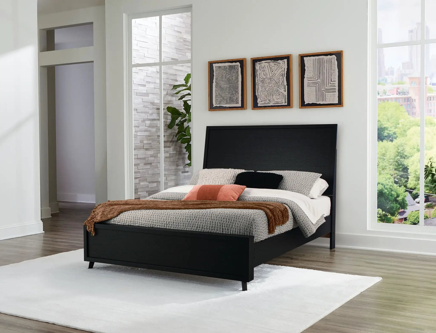 Danziar - Panel Bed by Unique Piece Furniture
