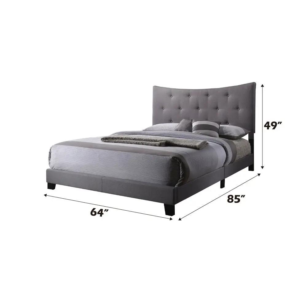 Venacha - Queen Bed - Gray Fabric by Unique Piece Furniture