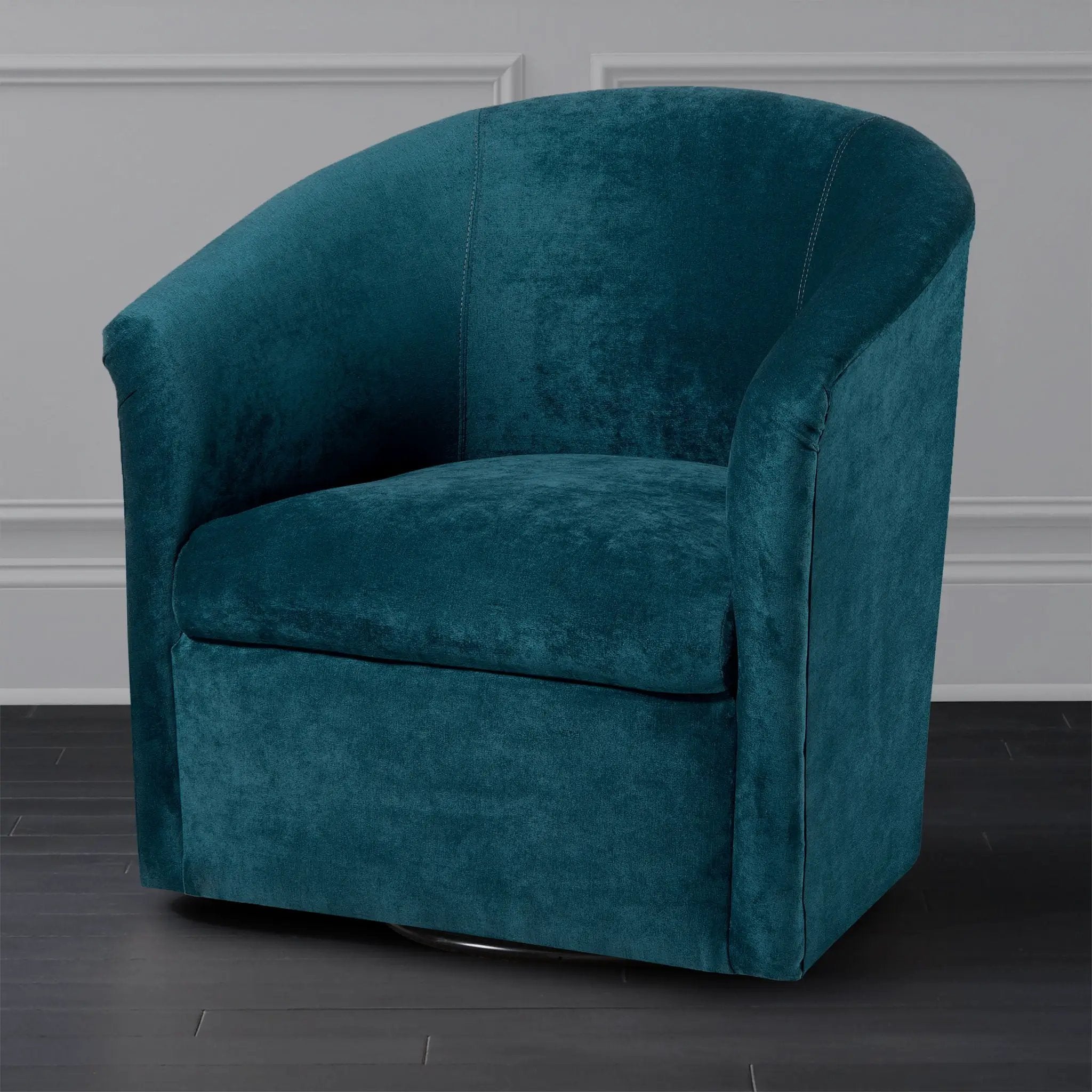 Eden - Swivel Chair With Upholstery And Hardwood Frame by HouseOfZazla