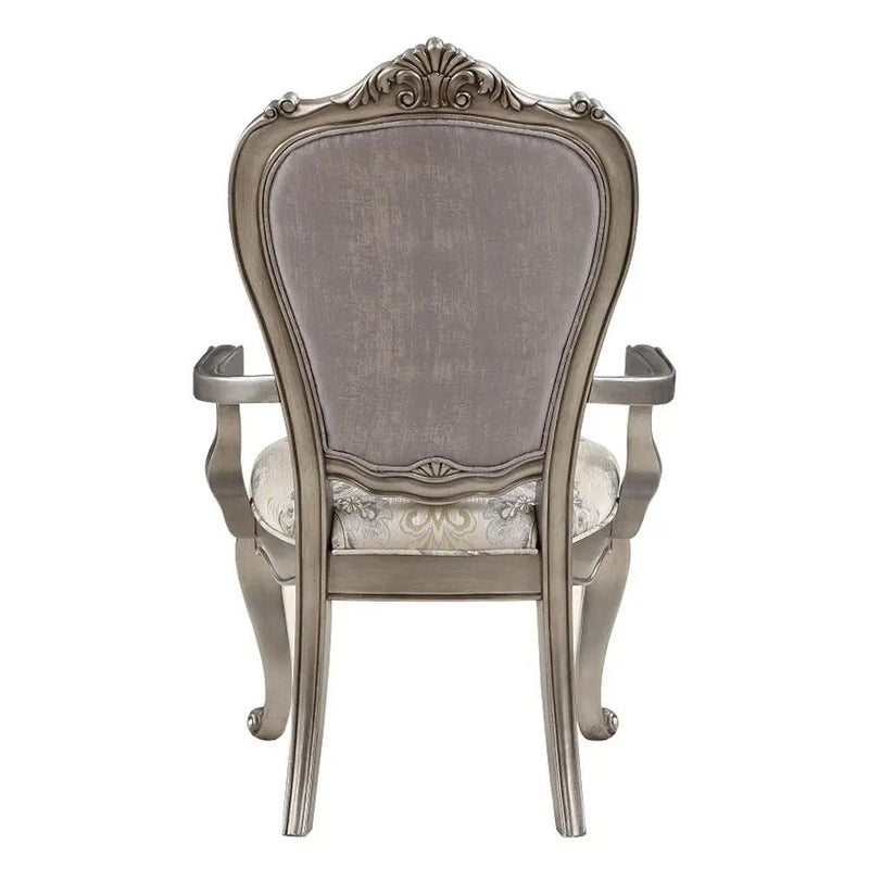 Ariadne - Arm Chair (Set of 2) - Velvet & Antique Platinum by Unique Piece Furniture