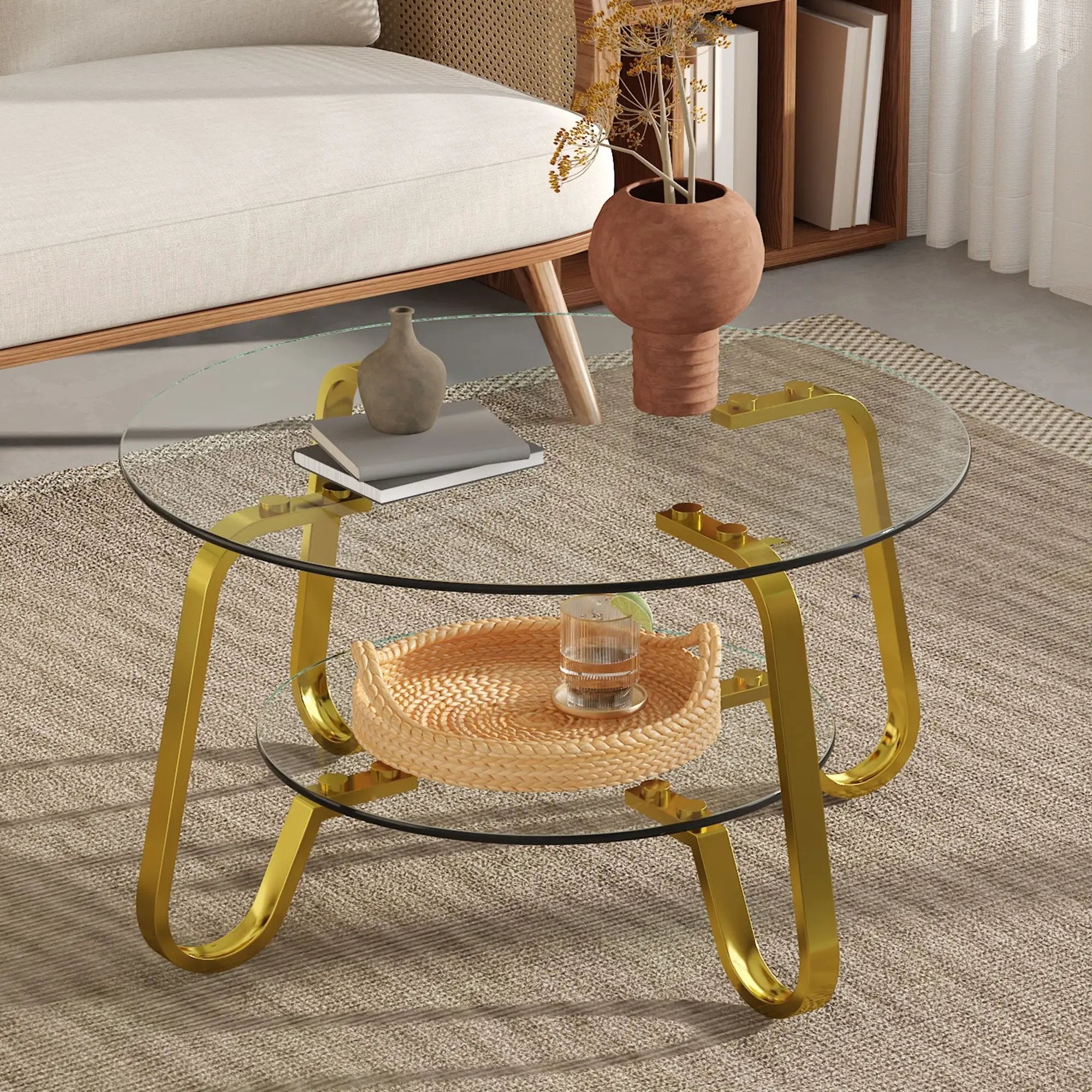 Double Layer Coffee Table by Unique Piece Furniture