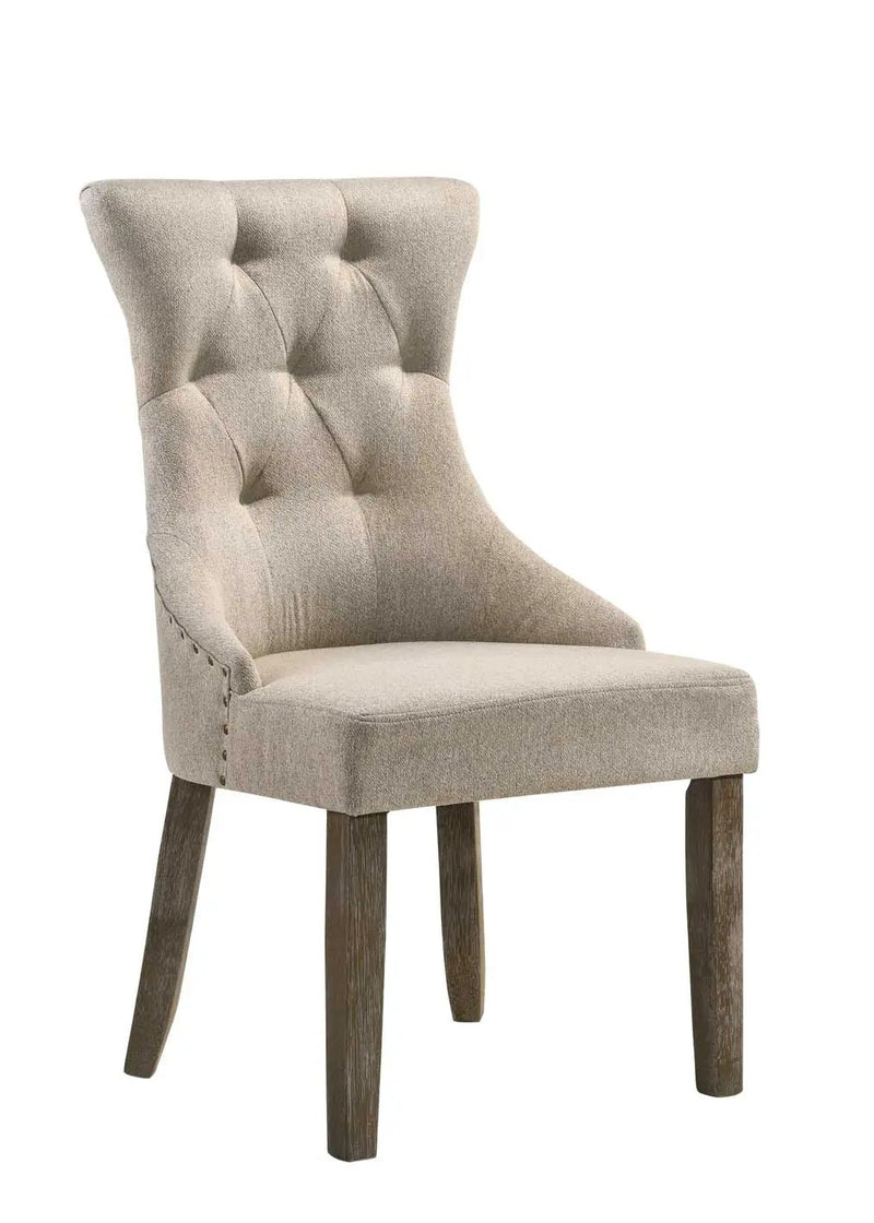 Gabrian - Two Tone Reclaimed Side Chair (Set of 2) - Beige / Gray by HouseOfZazla