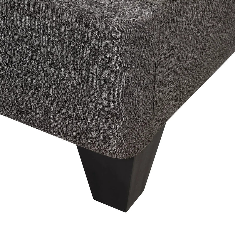 14" Upholstered Platform Bed Base, Mattress Foundation by Unique Piece Furniture