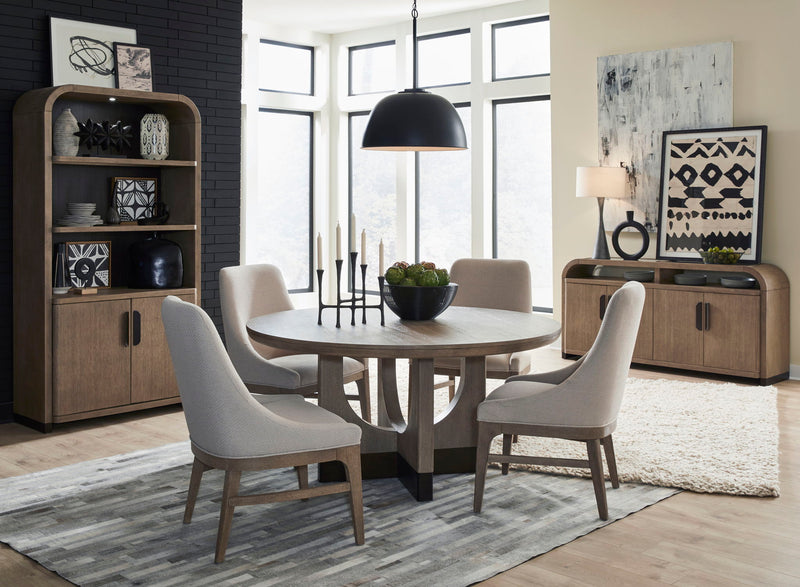 Tristan - 60" Round Dining Table - Swiss Coffee, photo 3 of 7
