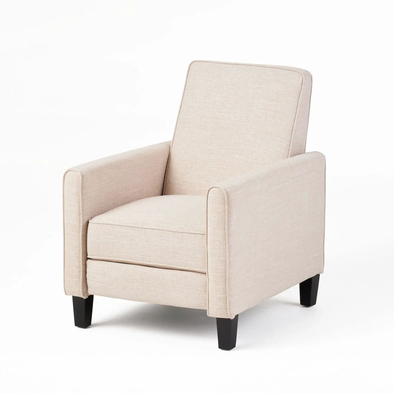 Upholstered Push Back Recliner Chair For Living Room by HouseOfZazla