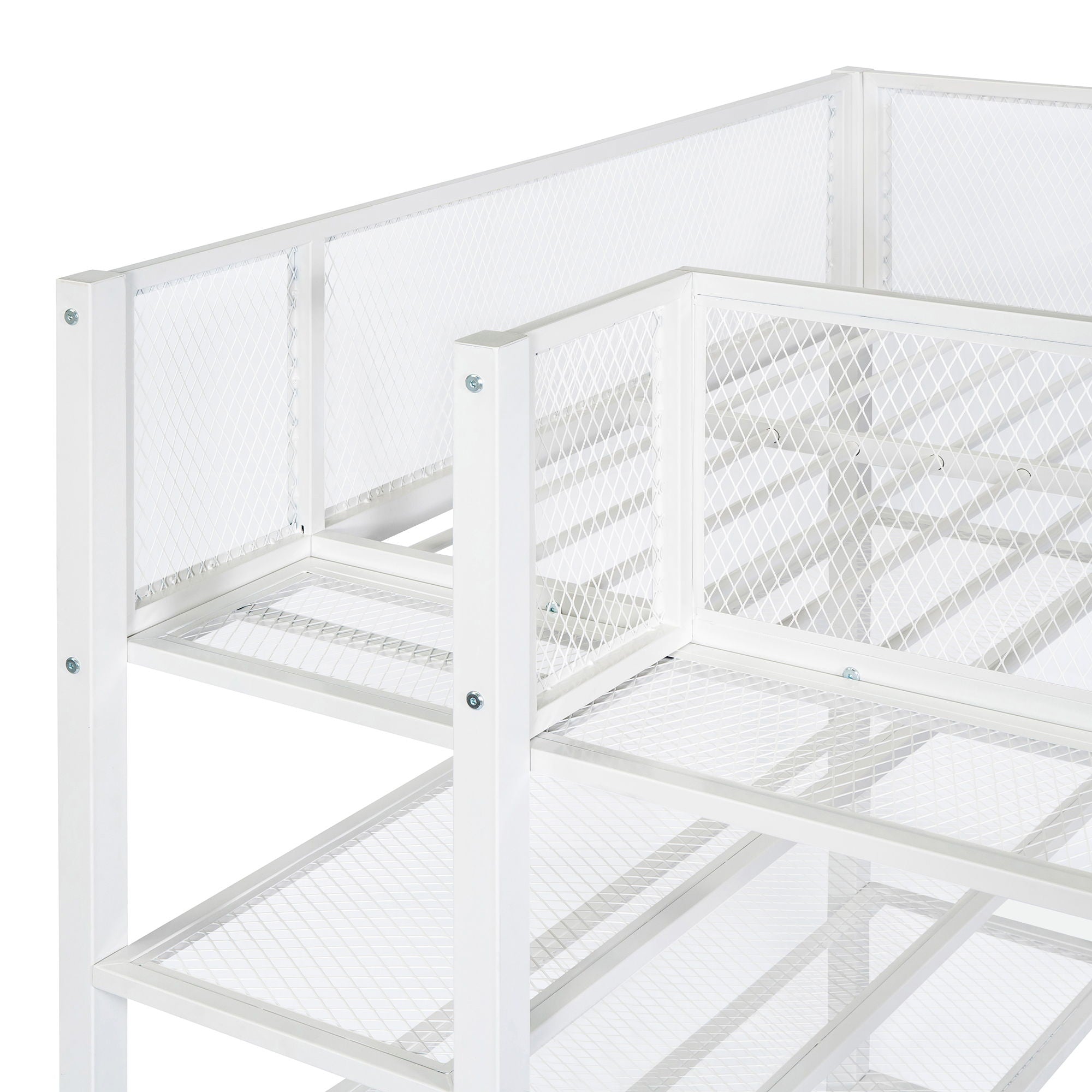 Loft Bed With 4 Tier Shelves And Storage by HouseOfZazla