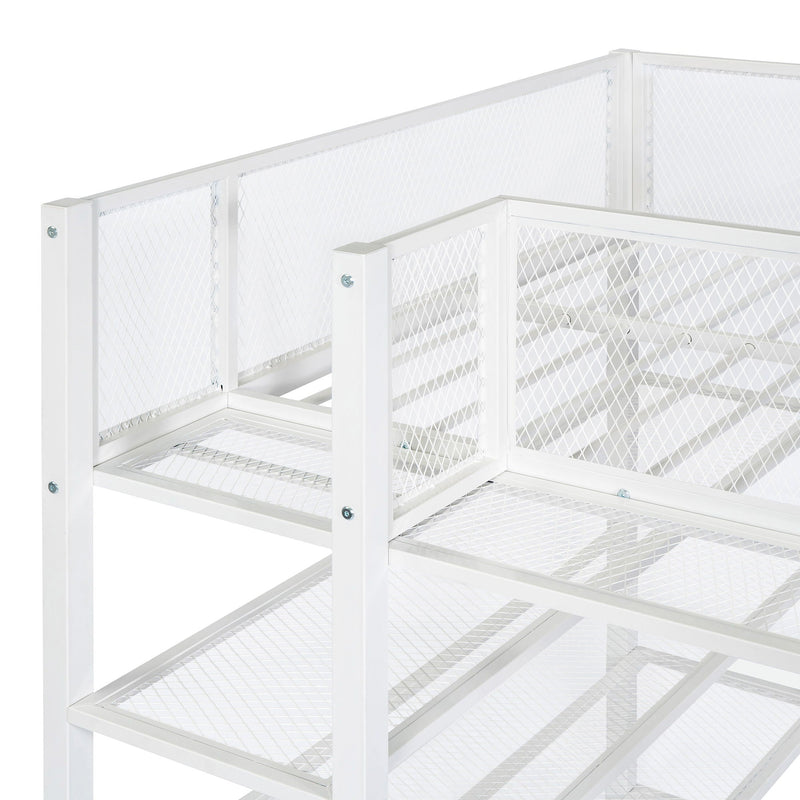 Loft Bed With 4 Tier Shelves And Storage by HouseOfZazla