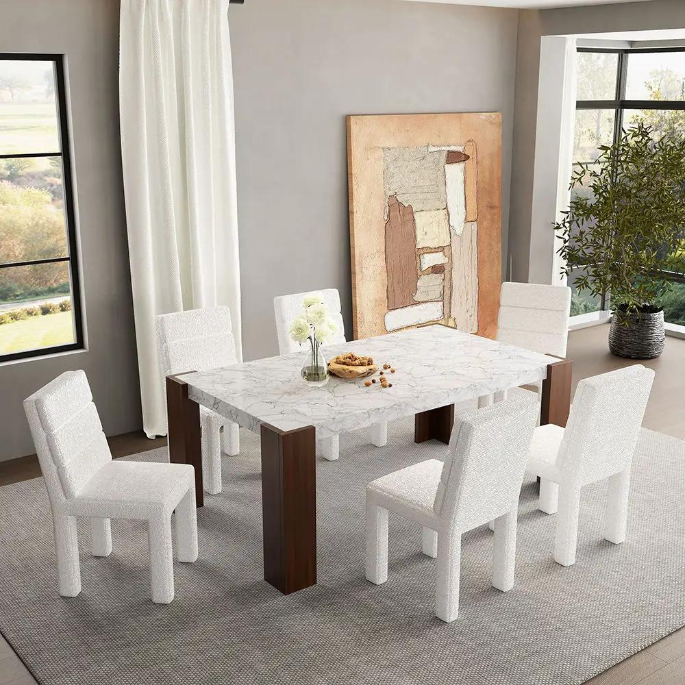 Hettie - Side Chair (Set of 2) - Beige Boucle by Unique Piece Furniture