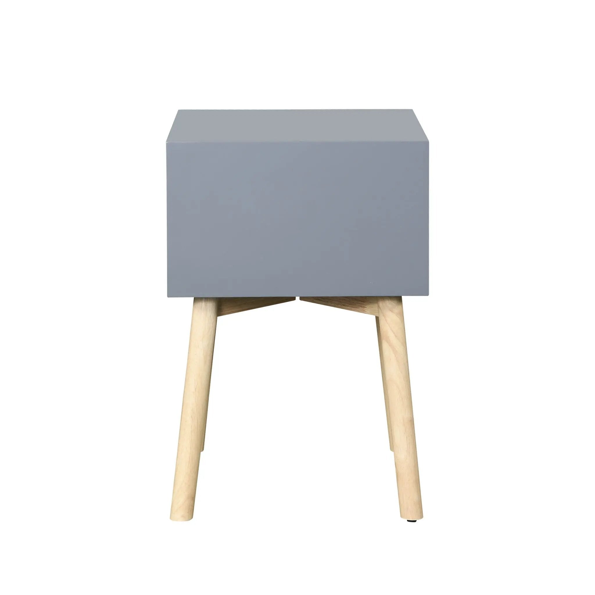 Side Table With 2 Drawer, Mid-Century Modern Storage Cabinet For Bedroom by Unique Piece Furniture