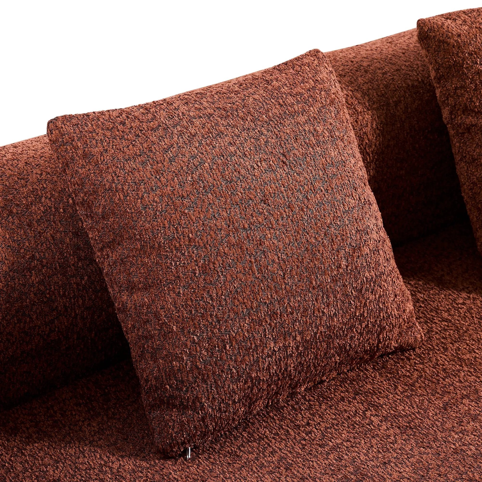 110" Modern Curved L-Shaped Modular Sectional Sofa by HouseOfZazla