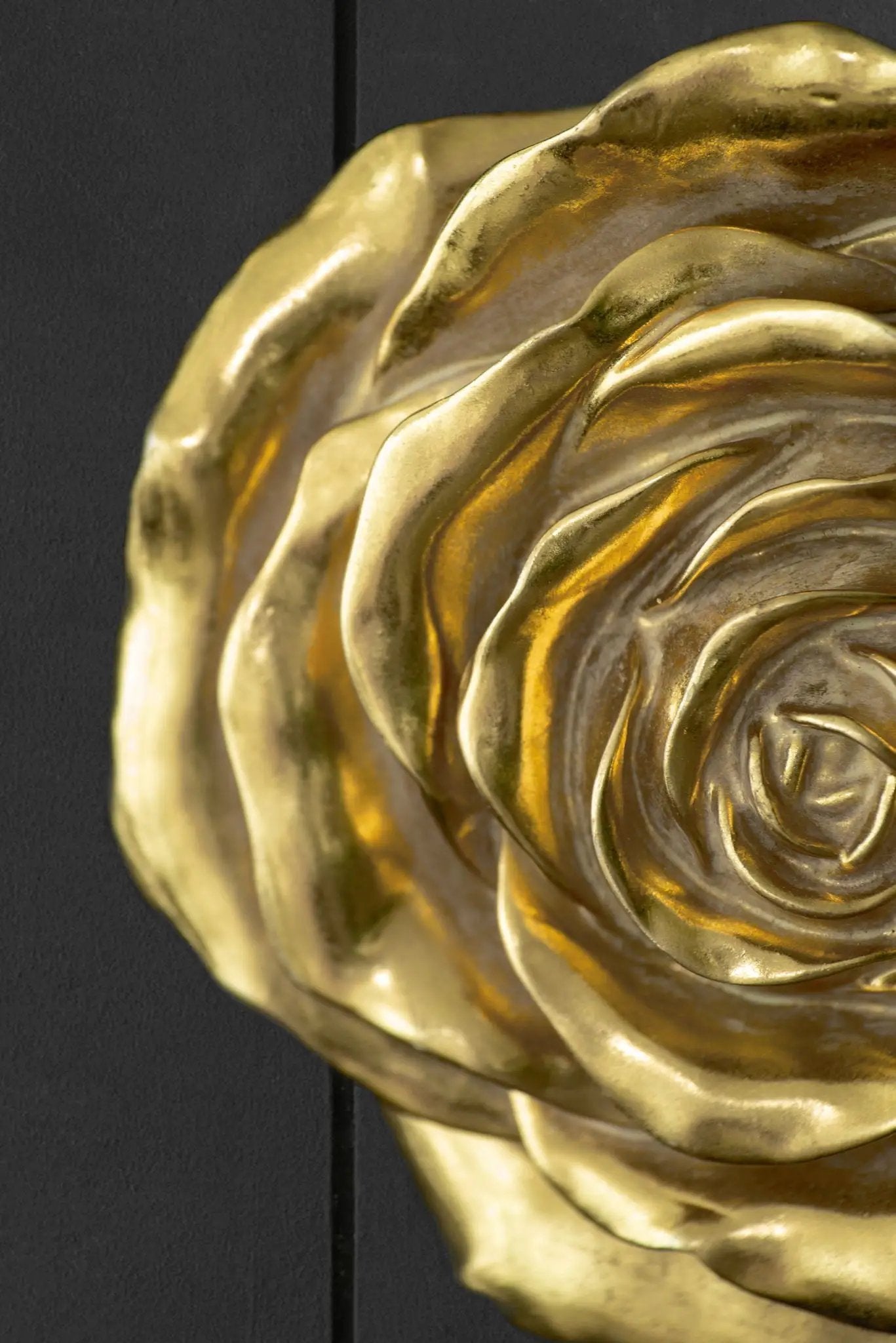 Rose Hanging Wall Accents (Set of 2) - Gold by HouseOfZazla