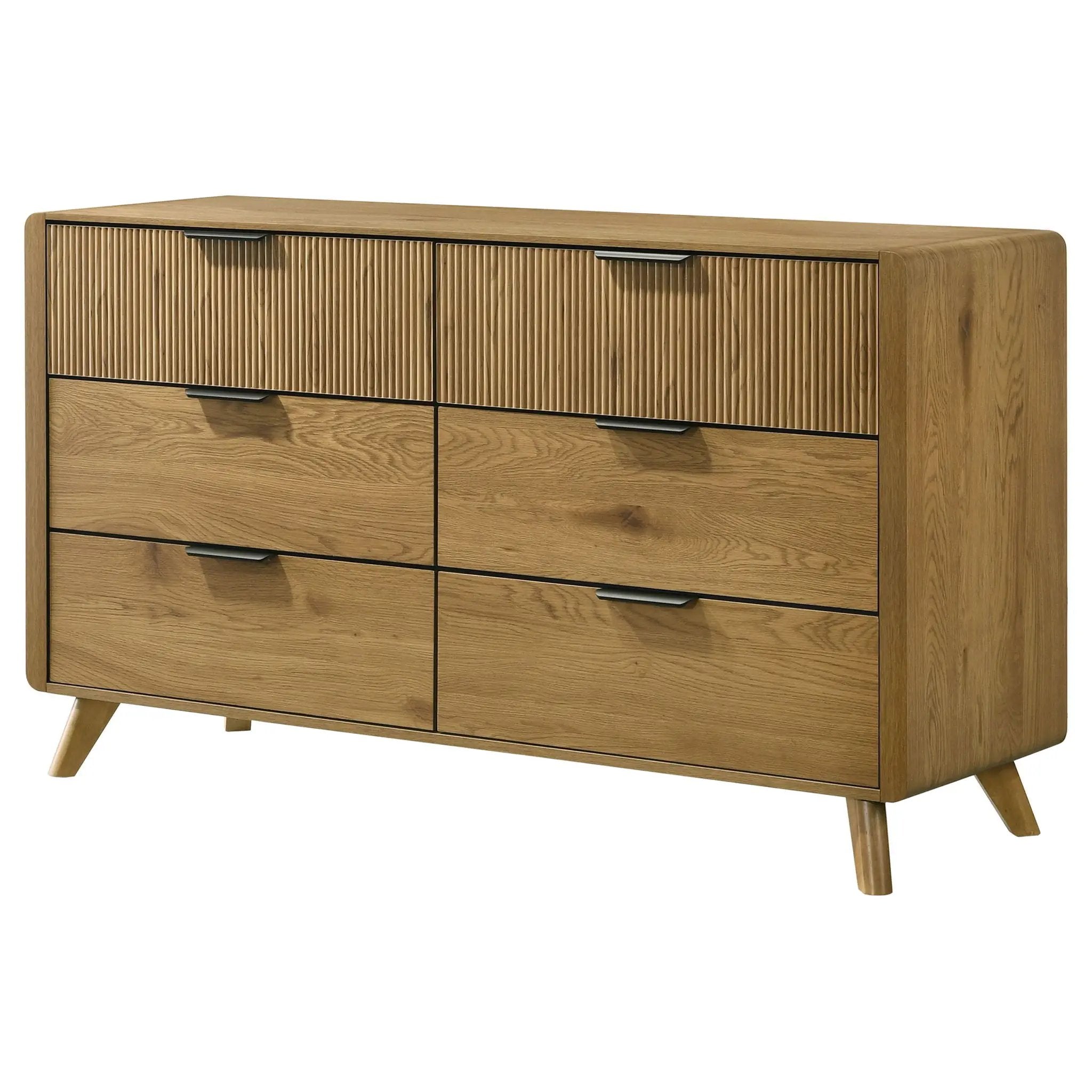 Bennett 6-drawer Bedroom Dresser Cabinet Light Oak by Unique Piece Furniture