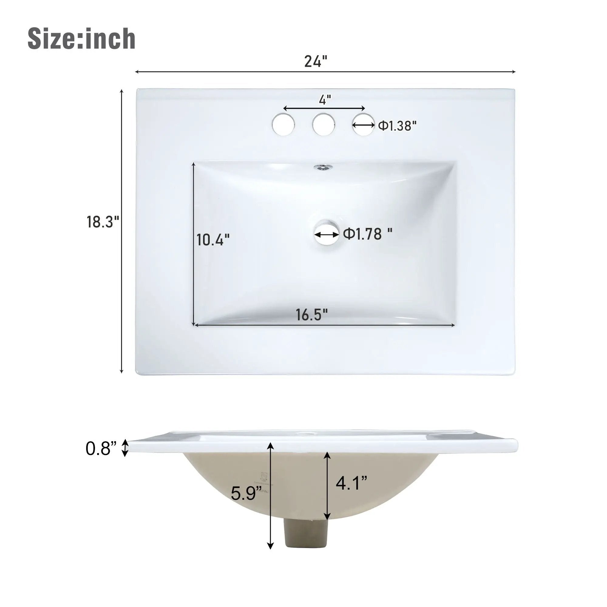 Modern Wall-Mounted Bathroom Vanity With 2 Drawers, Ideal For Small Bathrooms - Green by HouseOfZazla